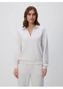 Reserved - Bluza z modalem - beżowy ze sklepu Reserved w kategorii Bluzy damskie - zdjęcie 188106196