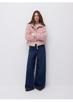 Reserved - Kurtka z wełną - pastelowy róż ze sklepu Reserved w kategorii Kurtki damskie - zdjęcie 188106268