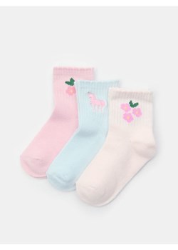 Sinsay - Skarpetki 3 pack - wielobarwny ze sklepu Sinsay w kategorii Skarpetki dziecięce - zdjęcie 188106505