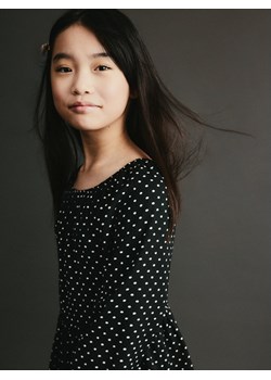 Reserved - Sukienka w groszki - czarny ze sklepu Reserved w kategorii Sukienki dziewczęce - zdjęcie 188106579