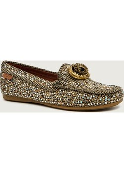 Kurt Geiger Mokasyny CHELSEA | z dodatkiem skóry ze sklepu Gomez Fashion Store w kategorii Mokasyny damskie - zdjęcie 188108778