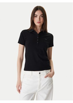 Guess Polo W5GP73 KCYR1 Czarny Regular Fit ze sklepu MODIVO w kategorii Bluzki damskie - zdjęcie 188109049
