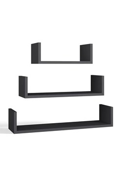 Komplet półek wiszących antracyt  A3-N83 ze sklepu Edinos.pl w kategorii Półki - zdjęcie 188109395