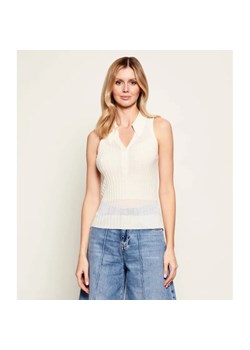 Pinko Wełniany top FOSCHIA | Slim Fit | z dodatkiem jedwabiu i kaszmiru ze sklepu Gomez Fashion Store w kategorii Bluzki damskie - zdjęcie 188109879