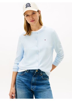 Tommy Hilfiger Kardigan damski Kobiety jasnoniebieski jednolity ze sklepu vangraaf w kategorii Swetry damskie - zdjęcie 188110357