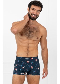 Bawełniane bokserki męskie Remiz, Kolor granatowy-wzór, Rozmiar S, Italian Fashion ze sklepu Intymna w kategorii Majtki męskie - zdjęcie 188110425