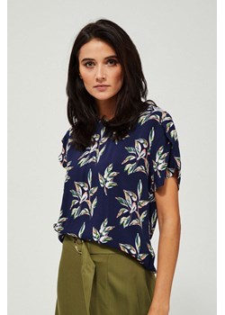 Bluzka z wiskozy z nadrukiem ze sklepu Moodo.pl w kategorii Bluzki damskie - zdjęcie 188110715