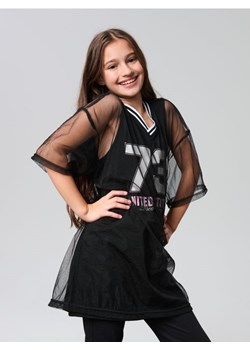 Sinsay - Bawełniana koszulka z napisem - czarny ze sklepu Sinsay w kategorii Bluzki dziewczęce - zdjęcie 188111947