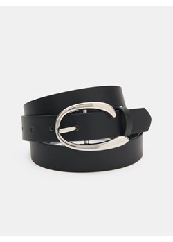 Sinsay - Pasek ze srebrną klamrą - czarny ze sklepu Sinsay w kategorii Paski damskie - zdjęcie 188112047