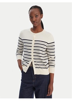 Tommy Hilfiger Kardigan WW0WW42370 Beżowy Regular Fit ze sklepu MODIVO w kategorii Swetry damskie - zdjęcie 188112278