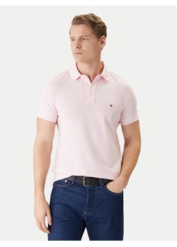 Tommy Hilfiger Polo 1985 MW0MW17771 Różowy Regular Fit ze sklepu MODIVO w kategorii T-shirty męskie - zdjęcie 188112295