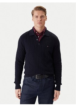 Tommy Hilfiger Sweter Classic MW0MW41955 Granatowy Regular Fit ze sklepu MODIVO w kategorii Swetry męskie - zdjęcie 188112326