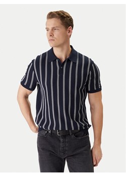 Tommy Hilfiger Polo Vertical MW0MW41949 Granatowy Regular Fit ze sklepu MODIVO w kategorii T-shirty męskie - zdjęcie 188112336