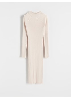 Reserved - Sukienka midi - kremowy ze sklepu Reserved w kategorii Sukienki - zdjęcie 188113209