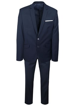 Męski, Taliowany Garnitur (Wesele, Studniówka) - Casino - Ciemny Granat GARCSNO1030 ze sklepu JegoSzafa.pl w kategorii Garnitury męskie - zdjęcie 188113305
