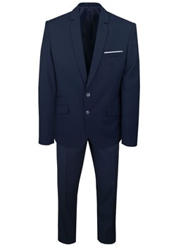 Męski, Taliowany Garnitur (Wesele, Studniówka) - Casino - Granat GARCSNO1009 ze sklepu JegoSzafa.pl w kategorii Garnitury męskie - zdjęcie 188113308