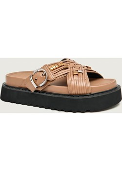 Pinko Skórzane klapki KATE 09 ze sklepu Gomez Fashion Store w kategorii Klapki damskie - zdjęcie 188113586