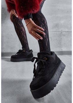 Czarne Sneakersy Śniegowce na Platformie Velavine ze sklepu renee.pl w kategorii Buty sportowe damskie - zdjęcie 188114516
