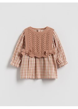 Reserved - Sukienka z kamizelką - brązowy ze sklepu Reserved w kategorii Sukienki niemowlęce - zdjęcie 188114678