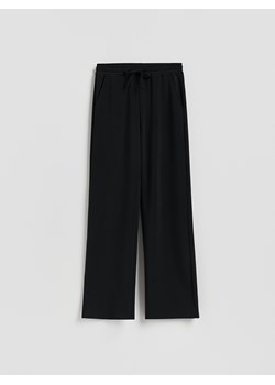 Reserved - Spodnie dresowe long leg - czarny ze sklepu Reserved w kategorii Spodnie damskie - zdjęcie 188114708
