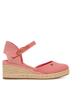 Espadryle Tommy Hilfiger Mid Wedge Espad Closed Toe FW0FW09233 Koralowy ze sklepu eobuwie.pl w kategorii Espadryle damskie - zdjęcie 188114827