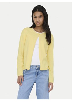 ONLY Kardigan Loyal 15371151 Żółty Regular Fit ze sklepu MODIVO w kategorii Swetry damskie - zdjęcie 188115096