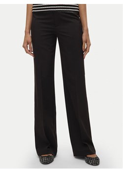 Vero Moda Spodnie materiałowe Texas 10334103 Czarny Straight Fit ze sklepu MODIVO w kategorii Spodnie damskie - zdjęcie 188115256