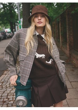 Reserved - Kurtka bomberka z kołnierzem - wielobarwny ze sklepu Reserved w kategorii Kurtki damskie - zdjęcie 188116507