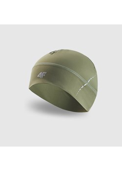 Czapka do biegania uniseks 4F 4FWAW25AFCAU117 - zielona ze sklepu Sportstylestory.com w kategorii Czapki z daszkiem męskie - zdjęcie 188116626
