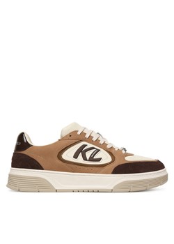 Sneakersy KARL LAGERFELD Kourtney KL53026 Brązowy ze sklepu eobuwie.pl w kategorii Buty sportowe męskie - zdjęcie 188117525