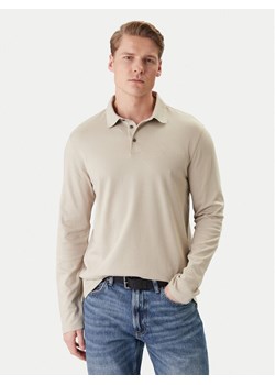 Calvin Klein Polo LV040EM909 Beżowy Regular Fit ze sklepu MODIVO w kategorii T-shirty męskie - zdjęcie 188118388
