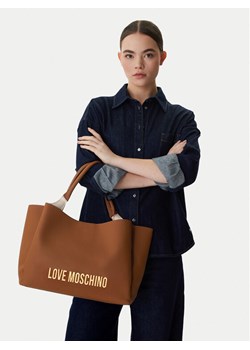 LOVE MOSCHINO Torebka JC4107PP1OKD0200 Brązowy ze sklepu MODIVO w kategorii Torby Shopper bag - zdjęcie 188118455