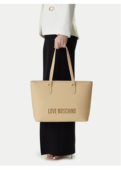 LOVE MOSCHINO Torebka JC4190PP1OKD0129 Beżowy ze sklepu MODIVO w kategorii Torby Shopper bag - zdjęcie 188118546