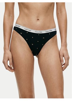 Calvin Klein Underwear Stringi 000QD5043E Czarny ze sklepu MODIVO w kategorii Majtki damskie - zdjęcie 188118587