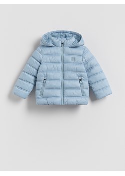 Reserved - Pikowana kurtka z kapturem - jasnoniebieski ze sklepu Reserved w kategorii Kurtki chłopięce - zdjęcie 188119969