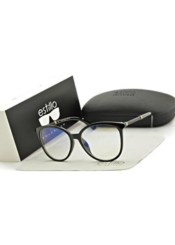 Okulary damskie z filtrem BLUE LIGHT do komputera korekcyjne EST-112K-1 Estillo ze skazą ze sklepu Stylion w kategorii Okulary zerówki damskie - zdjęcie 188120036