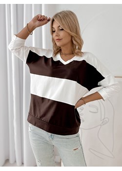 bluzka lindsay ciemnobrązowa one size ze sklepu UBRA w kategorii Bluzki damskie - zdjęcie 188121319