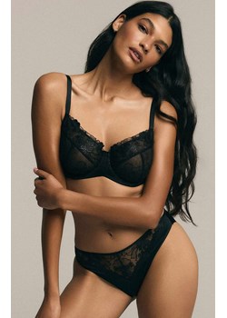 Esotiq biustonosz miękki soft z koronką Cindarella 43528-99X, Kolor czarny, Rozmiar 75F, Esotiq ze sklepu Intymna w kategorii Biustonosze - zdjęcie 188121616