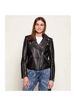 HUGO Skórzana ramoneska Lujana | Regular Fit ze sklepu Gomez Fashion Store w kategorii Kurtki damskie - zdjęcie 188122476