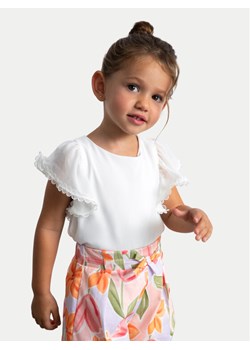 Mayoral Bluzka 3195 Biały Regular Fit ze sklepu MODIVO w kategorii Bluzki dziewczęce - zdjęcie 188124146