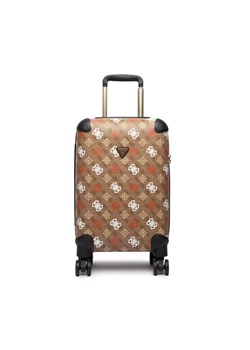 Guess Walizka kabinowa Eliette TWB931 59830 Beżowy ze sklepu MODIVO w kategorii Walizki - zdjęcie 188124167