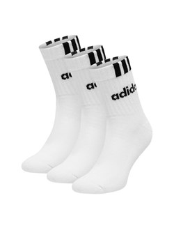 adidas Skarpety długie HT3437 3-PACK Biały ze sklepu MODIVO w kategorii Skarpetki damskie - zdjęcie 188125779