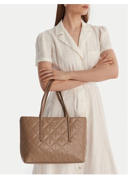 Calvin Klein Torebka Quilted Small Tote LV04F3325G Beżowy ze sklepu MODIVO w kategorii Torebki damskie - zdjęcie 188126276