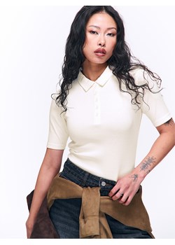 GATE Koszulka polo z bawełny basic 36 ze sklepu gateshop w kategorii Bluzki damskie - zdjęcie 188126397