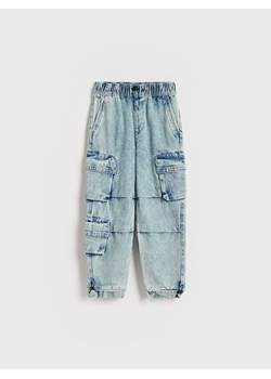 Reserved - Jeansy jogger - niebieski ze sklepu Reserved w kategorii Spodnie chłopięce - zdjęcie 188126509