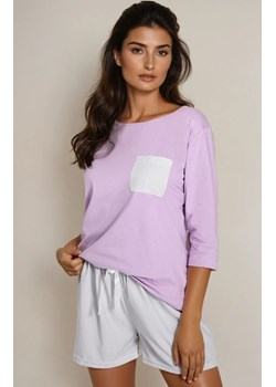 Piżama damska dwuczęściowa Lily, Kolor liliowy, Rozmiar S, Momenti per me ze sklepu Intymna w kategorii Piżamy damskie - zdjęcie 188127805