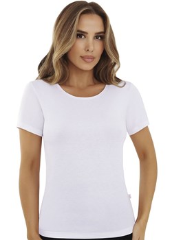 Koszulka z krótkim rękawem biała Ida, Kolor biały, Rozmiar L, EMILI ze sklepu Primodo w kategorii Podkoszulki i halki - zdjęcie 188127857
