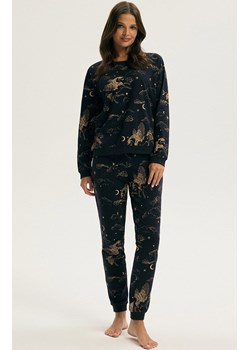 Esotiq bawełniana piżama damska Craco 43820-59X, Kolor granatowy-wzór, Rozmiar M, Esotiq ze sklepu Primodo w kategorii Piżamy damskie - zdjęcie 188127898