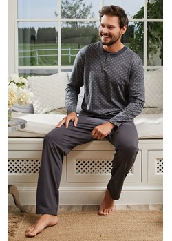 Piżama męska z długim rękawem i długimi nogawkami Balmer, Kolor grafitowy-wzór, Rozmiar 2XL, Italian Fashion ze sklepu Intymna w kategorii Piżamy męskie - zdjęcie 188127937