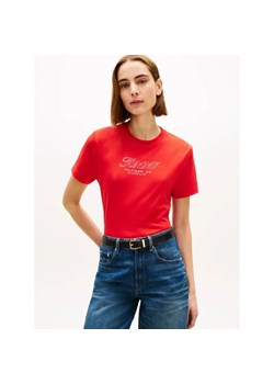 Tommy Hilfiger T-shirt | Regular Fit ze sklepu Gomez Fashion Store w kategorii Bluzki damskie - zdjęcie 188128789